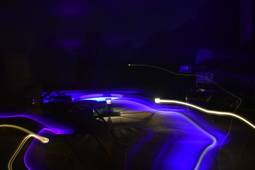 Pool light show