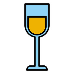 wine glass cup drink on white background