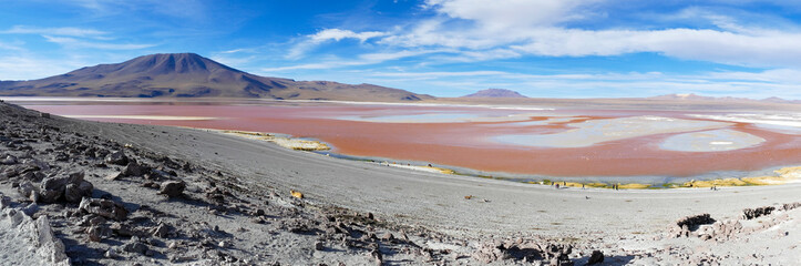 Beautiful Mountains Landscape with sky and clouds in Bolivia