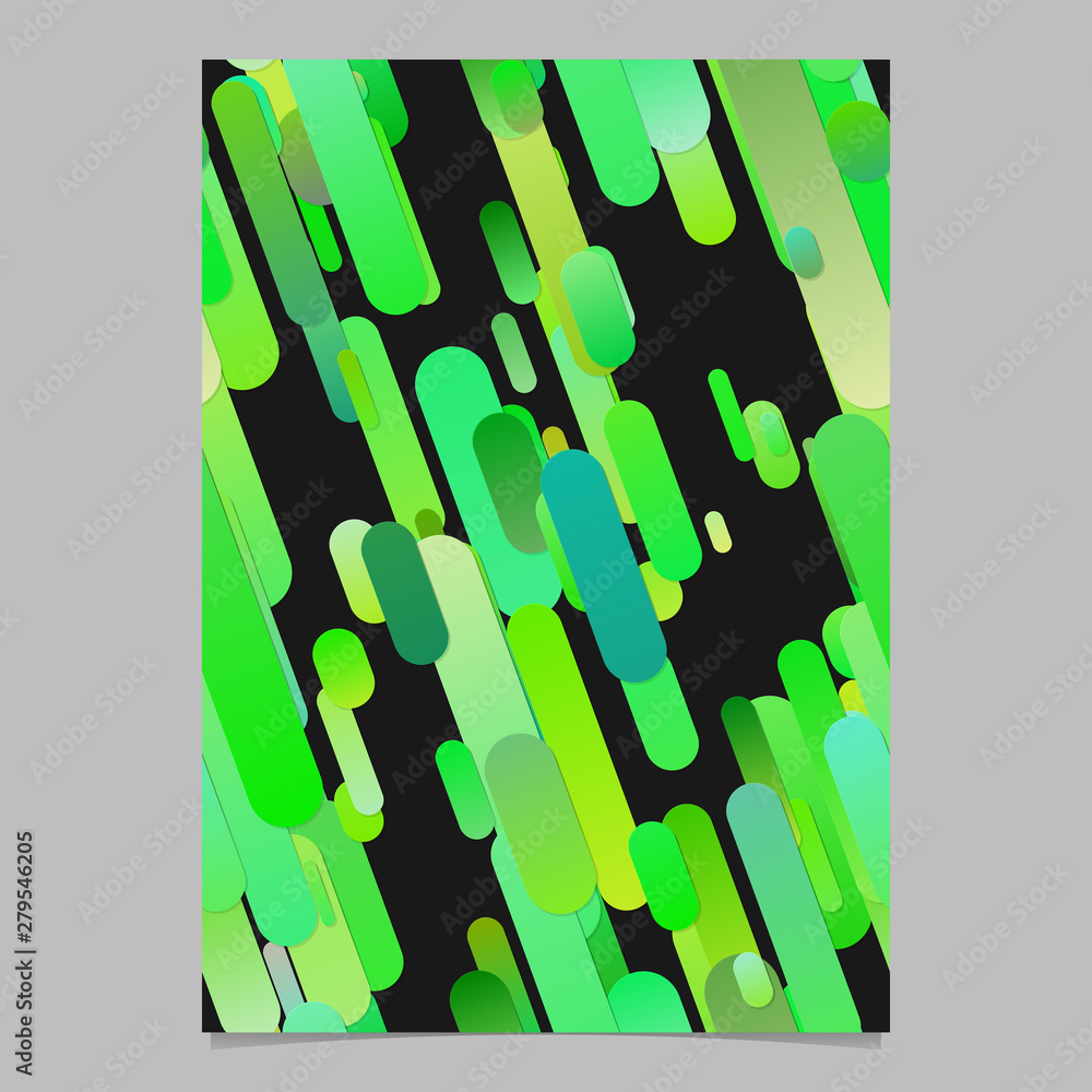 Poster green abstract gradient rounded stripe pattern brochure background