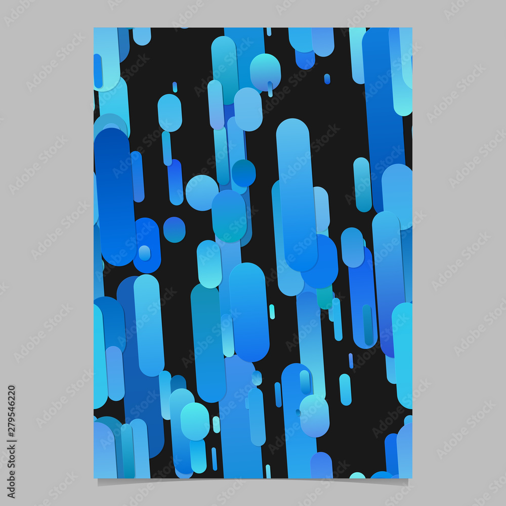 Poster trendy gradient rounded stripe pattern card background template