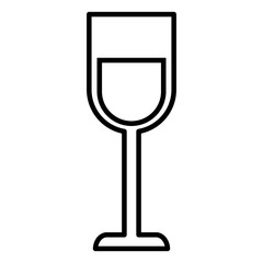 wine glass cup drink on white background