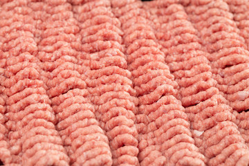 A Macro Background of Hamburger Meat Texture