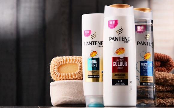 Containers of Pantene products
