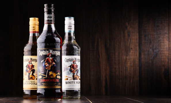 Bottles of Captain Morgan Rum