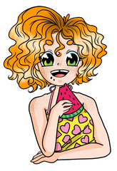 Curly hair