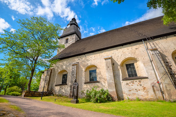 Medieval convent church in Naantali. Finland