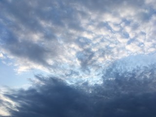 Fototapeta premium blue sky with white clouds