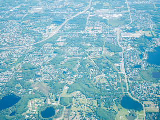 Aerial view of city of Tampa in Florida, USA	
