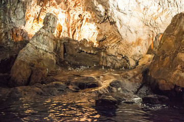 Plakat Natural Grotta dello Smeraldo on Amalfi coast