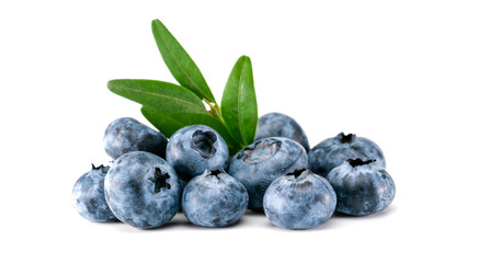 blueberry, clipping path, isolated on white background, full depth of field, high quality