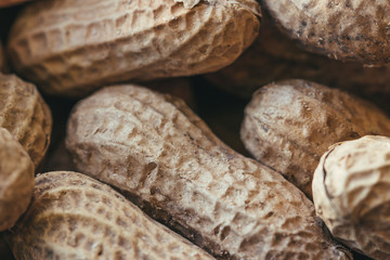 Macro Shot of Shelled Peanuts
