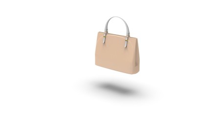 Woman Bag 3D Rendering isolated on White