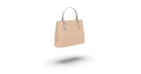 Woman Bag 3D Rendering isolated on White