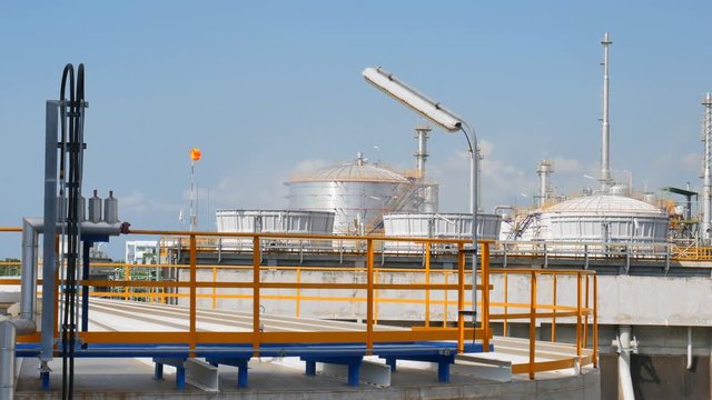 Cooling tower in industrial plant