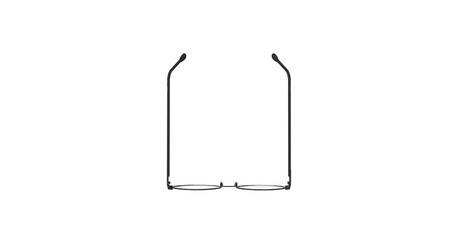 eye glass on white 3D Rendering