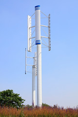 Vertical axis wind turbine in Inner Mongolia, China