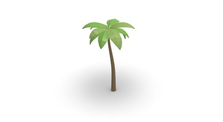 Palm Tree 3D Rendering Model