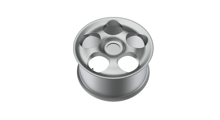Metal Wheel Disk 3D Rendering