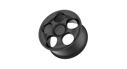 Metal Wheel Disk 3D Rendering