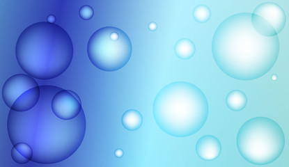 Background with bubbles. Design for your header page, ad, poster, banner. Pastel Gradient Color Vector illustration.