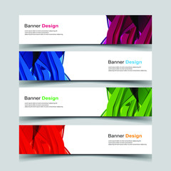 Fototapeta premium Vector Abstract design banner web template
