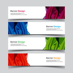 Fototapeta premium Vector Abstract design banner web template