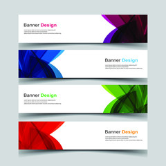 Fototapeta premium Vector Abstract design banner web template