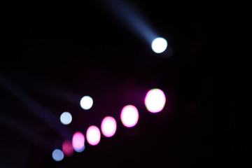 Shoot lamp glow in the night