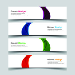 Fototapeta premium Vector Abstract design banner web template