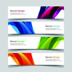 Fototapeta premium Vector Abstract design banner web template