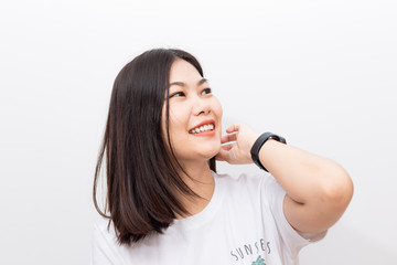 Portrait of beautiful smiling asian women