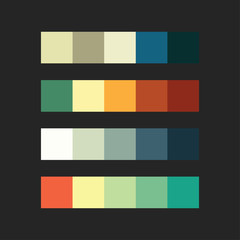 colour palette vector illustration