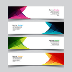 Fototapeta premium Vector Abstract design banner web template