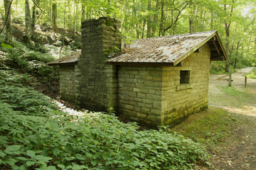 Stone Building in the Woods