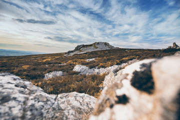 Scenic Upland in Shropshire, UK