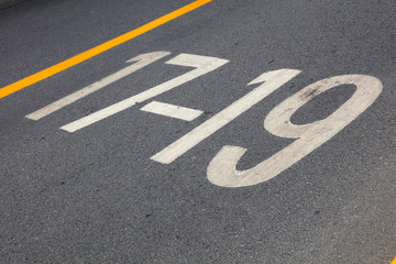 Digital symbols on the road