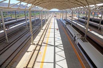 Railway station platform