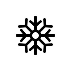 snowflake, icon, illustration, white, vector, isolated, snow, flake, flat, winter, abstract, decoration, symbol