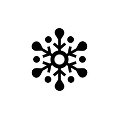 snowflake, icon, illustration, white, vector, isolated, snow, flake, flat, winter, abstract, decoration, symbol