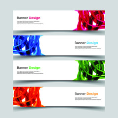 Fototapeta premium Vector Abstract design banner web template