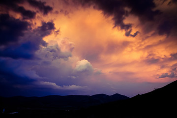 dark stormy sky - summer storm