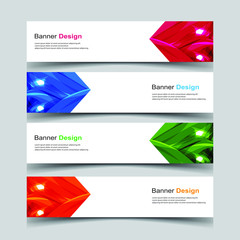 Fototapeta premium Vector Abstract design banner web template