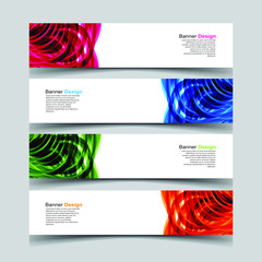 Fototapeta premium Vector Abstract design banner web template