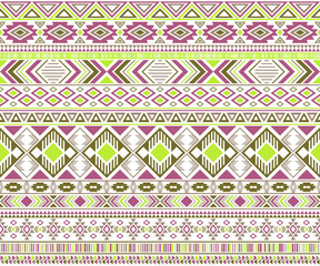 Tribal ethnic motifs geometric vector seamless background.