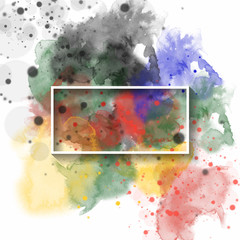 splash watercolor background, used for banner, template, invitation or any decoration. vector illustration.