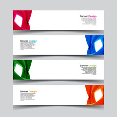 Fototapeta premium Vector Abstract design banner web template