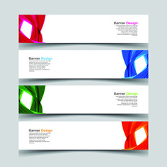 Fototapeta premium Vector Abstract design banner web template