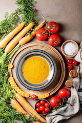 Carrot puree soup