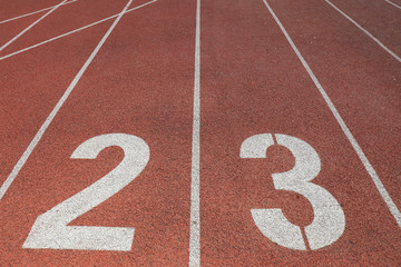 Plastic runway number